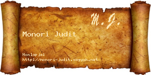 Monori Judit névjegykártya